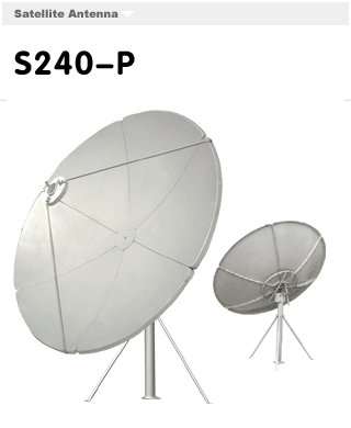 S240-P  C波段2.4米立柱式天線